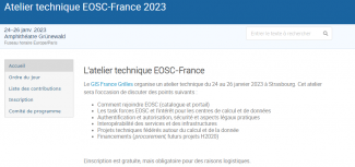 Atelier EOSC-France 2023